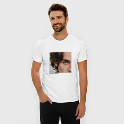 Футболка slim-fit Timothee Chalamet CMbYN цитата, цвет: белый — фото 2