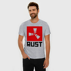 Футболка slim-fit Rust, цвет: меланж — фото 2