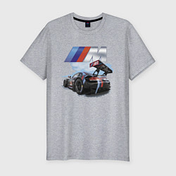 Мужская slim-футболка BMW M POWER Motorsport Racing Team