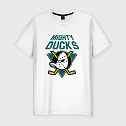 Футболка slim-fit Анахайм Дакс, Mighty Ducks, цвет: белый