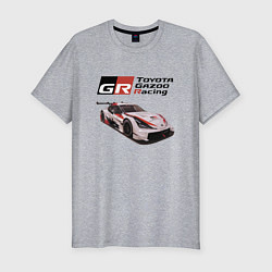 Футболка slim-fit Toyota Gazoo Racing Team, Finland, цвет: меланж