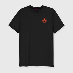 Футболка slim-fit Genshin Impact PYRO USER, цвет: черный