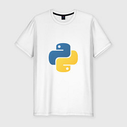 Мужская slim-футболка Python язык