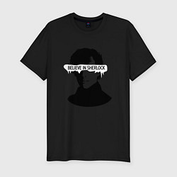 Мужская slim-футболка Шерлок 2023