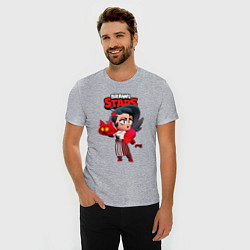 Футболка slim-fit BrawlStars Lola BLACKRED, цвет: меланж — фото 2