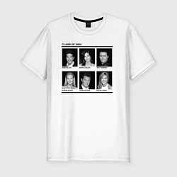 Футболка slim-fit Персонажи Friends, цвет: белый