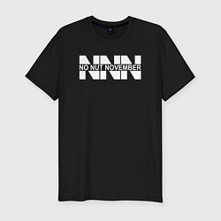 Мужская slim-футболка NNN No nut november
