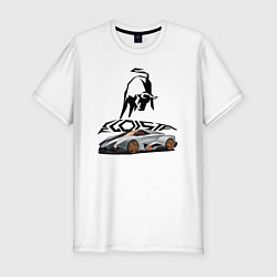 Мужская slim-футболка Lamborghini Egoista