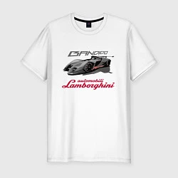 Мужская slim-футболка Lamborghini Bandido concept