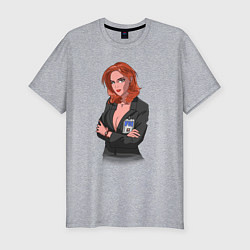 Футболка slim-fit Dana Scully X-Files, цвет: меланж