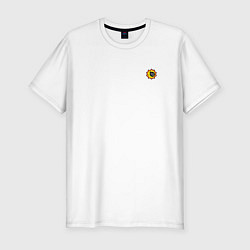 Мужская slim-футболка Крутой Сэм Эмблема спина