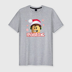 Мужская slim-футболка ROBLOX НОВЫЙ ГОД 2022