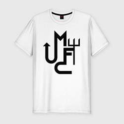 Мужская slim-футболка Манчестер Юнайтед минимализм