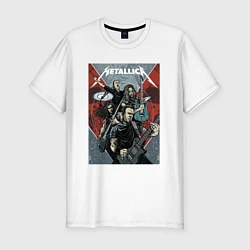 Мужская slim-футболка Metallica - cool dudes!