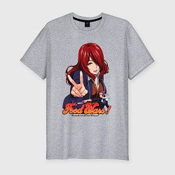 Футболка slim-fit Rindou Kobayashi, цвет: меланж