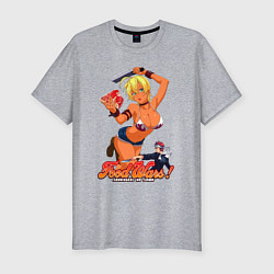 Футболка slim-fit Ikumi Mito food wars, цвет: меланж