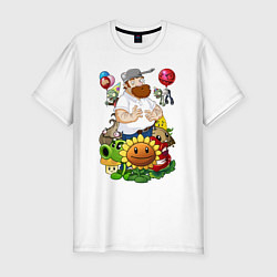 Мужская slim-футболка Craaaaazy Dave