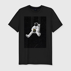 Футболка slim-fit Chill astronaut, цвет: черный