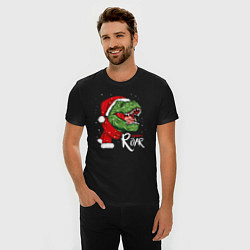 Футболка slim-fit T-rex Merry Roar, цвет: черный — фото 2