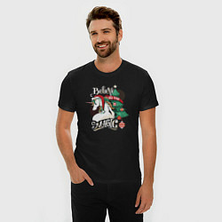 Футболка slim-fit Unicorn Belive in the magic, цвет: черный — фото 2