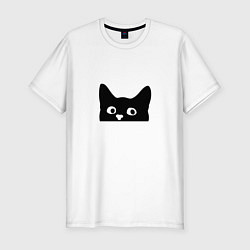 Футболка slim-fit Котяра cat, цвет: белый