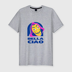 Мужская slim-футболка Bella Ciao Ding