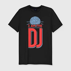 Мужская slim-футболка I am the DJ