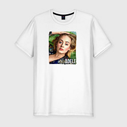 Футболка slim-fit Adele, цвет: белый