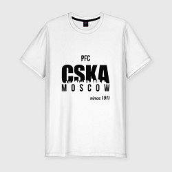 Футболка slim-fit CSKA since 1911, цвет: белый