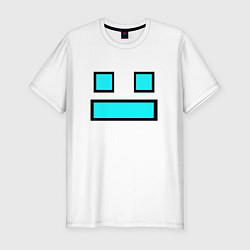 Футболка slim-fit GEOMETRY DASH FACE SMILE, цвет: белый