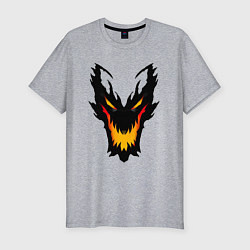 Мужская slim-футболка ЛИЦО SHADOW FIEND DOTA2