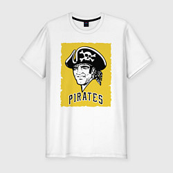 Мужская slim-футболка Pittsburgh Pirates baseball