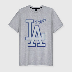 Мужская slim-футболка Los Angeles Dodgers - baseball team