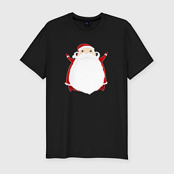Мужская slim-футболка Дед Санта 2022