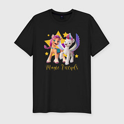 Мужская slim-футболка Magic Pony Friends