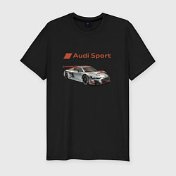 Мужская slim-футболка Audi sport - racing team