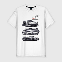 Мужская slim-футболка Audi motorsport concept sketch