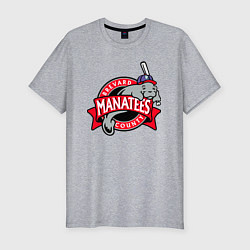 Мужская slim-футболка Brevard County Manatees - baseball team