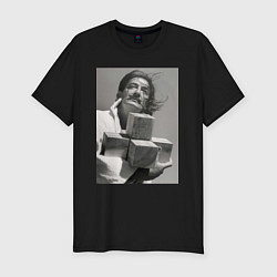 Мужская slim-футболка Salvador Dali & cross