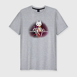 Футболка slim-fit Stray Logo, цвет: меланж