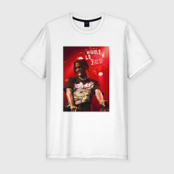 Футболка slim-fit PLAYBOI CARTI WLR, цвет: белый