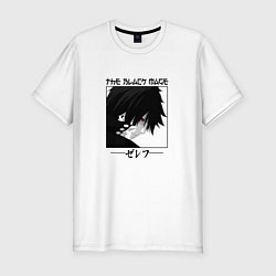 Футболка slim-fit Хвост Феи Fairy Tail, Зереф Zeref, цвет: белый