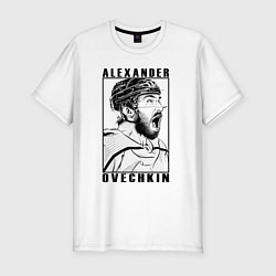 Футболка slim-fit АЛЕКСАНДР ОВЕЧКИН ALEXANDER OVECHKIN, цвет: белый