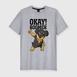 Мужская slim-футболка Okay boomer!