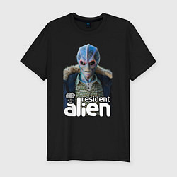 Футболка slim-fit Resident alien, цвет: черный