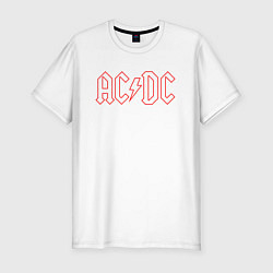Мужская slim-футболка ACDC - Logo