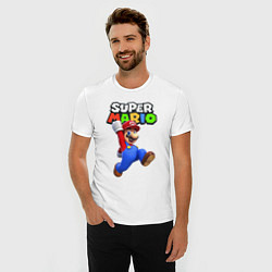 Футболка slim-fit Nintendo Mario, цвет: белый — фото 2