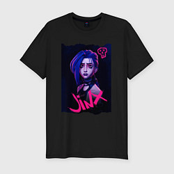 Футболка slim-fit ARCANE League Of Legends JINX, цвет: черный