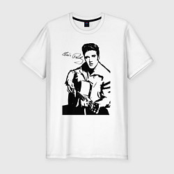 Мужская slim-футболка Elvis