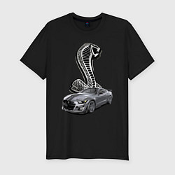 Футболка slim-fit Shelby GT 500 - нереально крутое точило!, цвет: черный